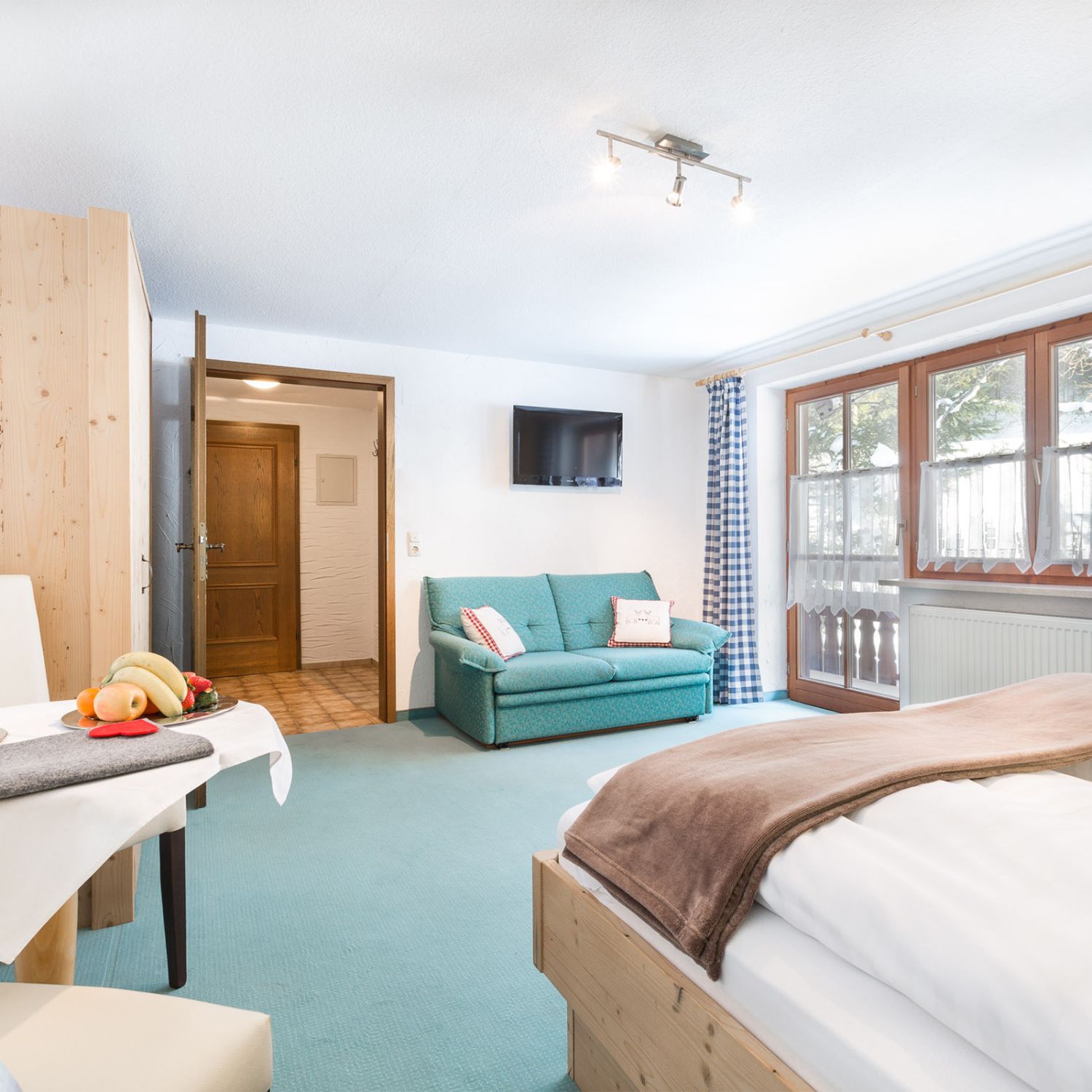 Doppelzimmer im Gästehaus Almenrausch